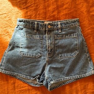 ROLLA’S Denim sailor shorts